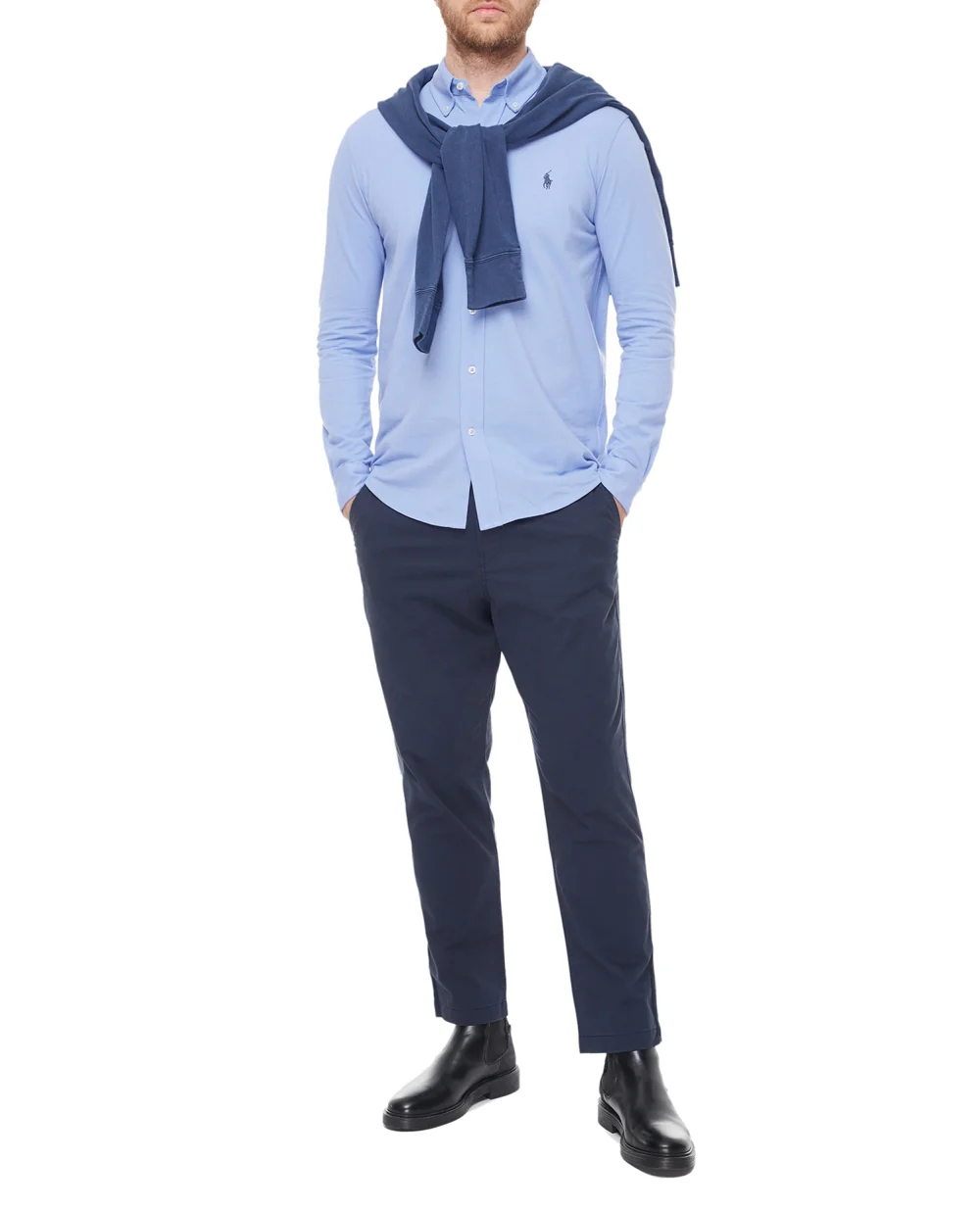 Рубашка Polo Ralph Lauren 710654408098, голубой цвет • Купить в интернет-магазине Kameron
