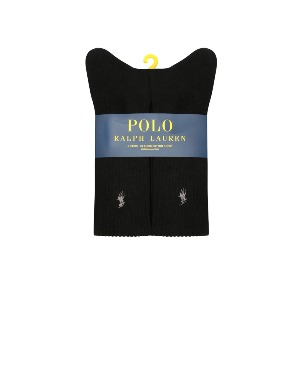 Носки (6 пар) Polo Ralph Lauren 449693059001, черный цвет • Купить в интернет-магазине Kameron
