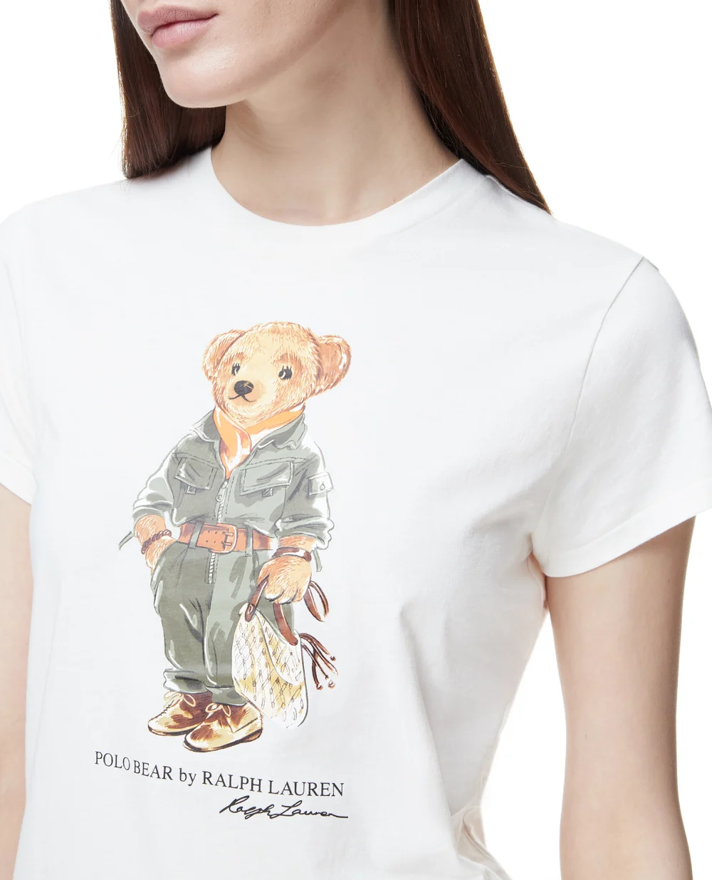 Футболка Polo Ralph Lauren 211856658001, белый цвет • Купить в интернет-магазине Kameron