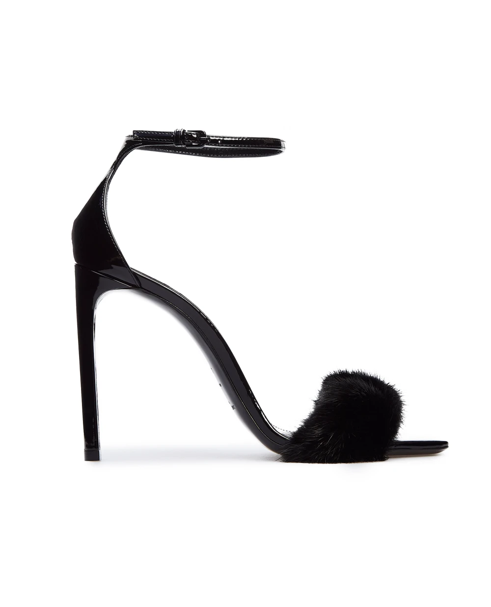 Кожаные босоножки Bea Saint Laurent 631010-E0E10, черный цвет • Купить в интернет-магазине Kameron