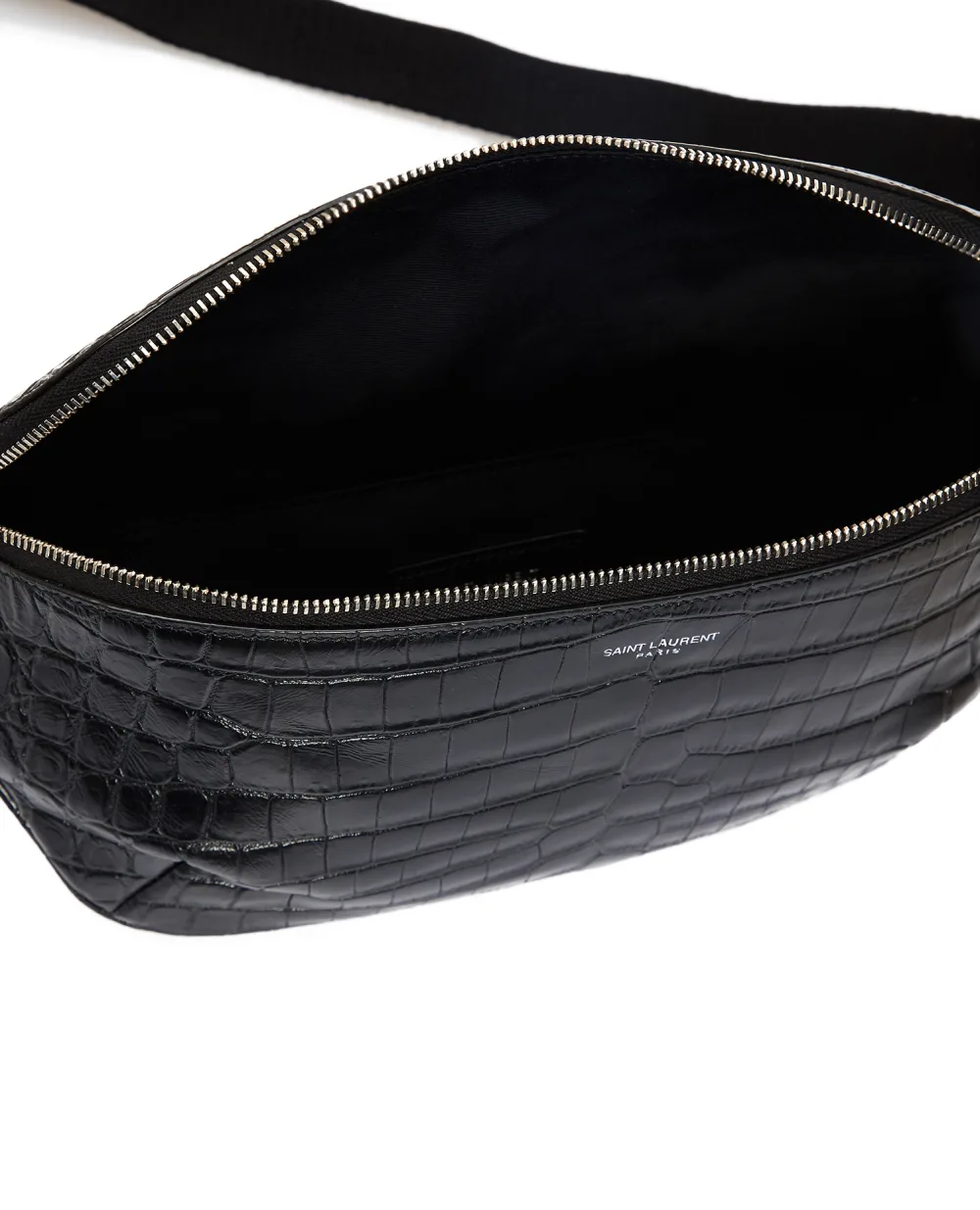 Кожаная поясная сумка Marsupio Saint Laurent 505671-DZEKE, черный цвет • Купить в интернет-магазине Kameron