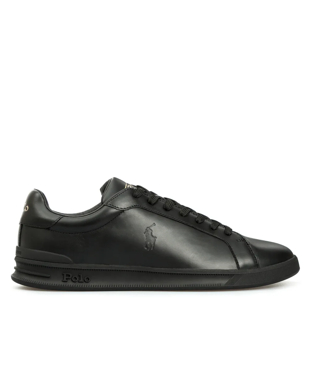 Кожаные сникеры Polo Ralph Lauren 809845110001, черный цвет • Купить в интернет-магазине Kameron