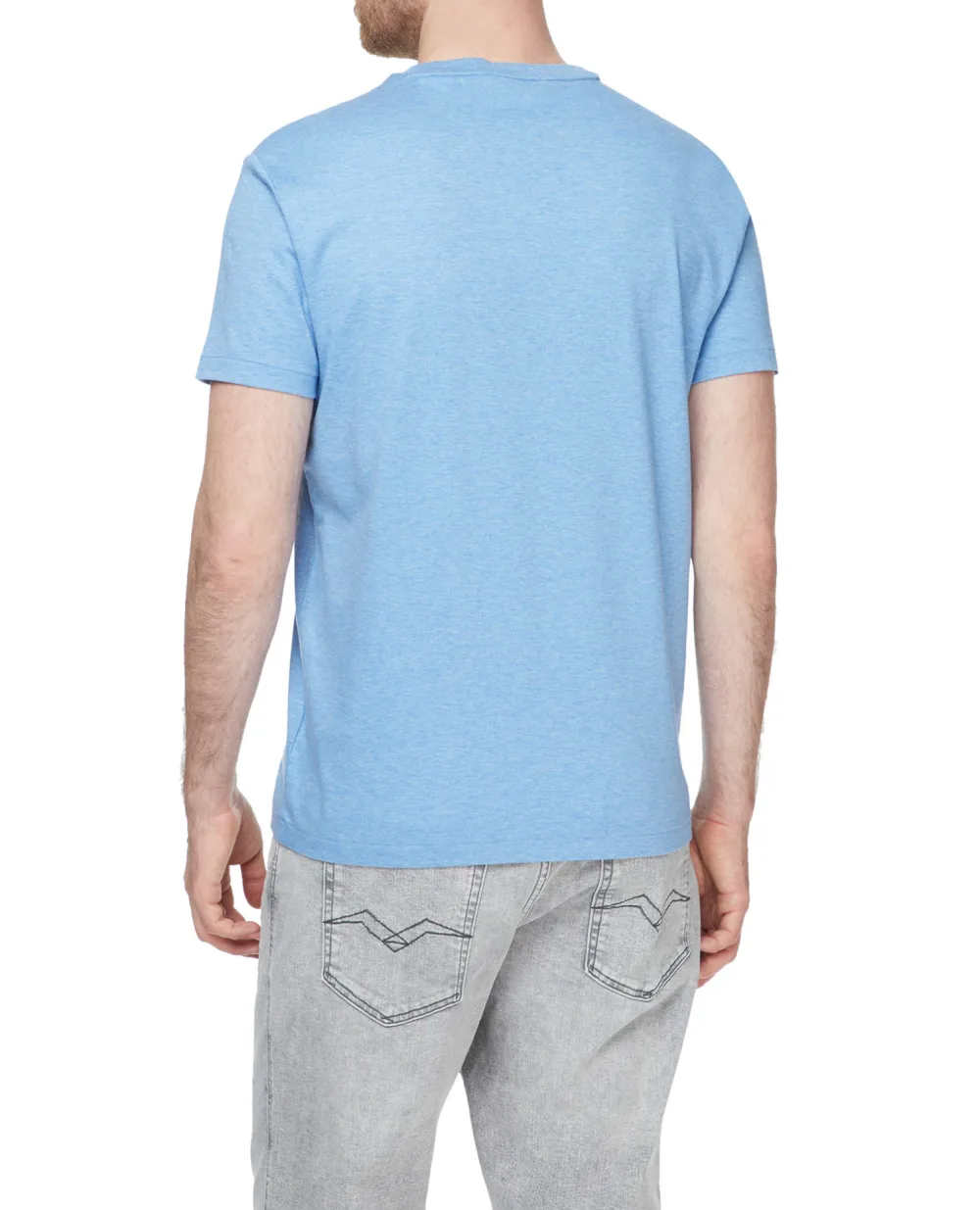Футболка Polo Ralph Lauren 710740727024, голубой цвет • Купить в интернет-магазине Kameron