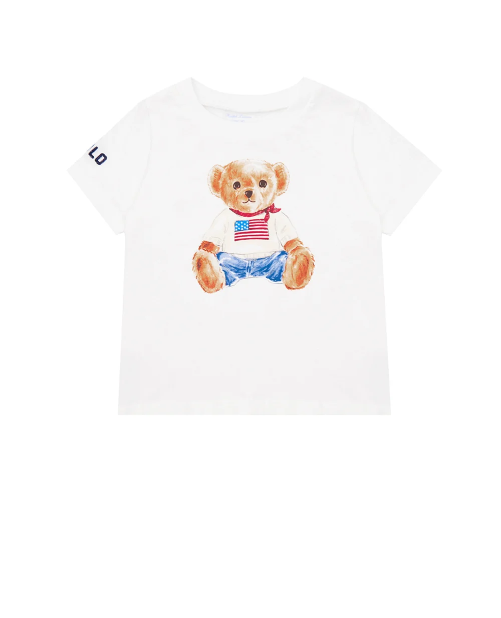 Детская футболка Polo Ralph Lauren Kids 320746618001, белый цвет • Купить в интернет-магазине Kameron