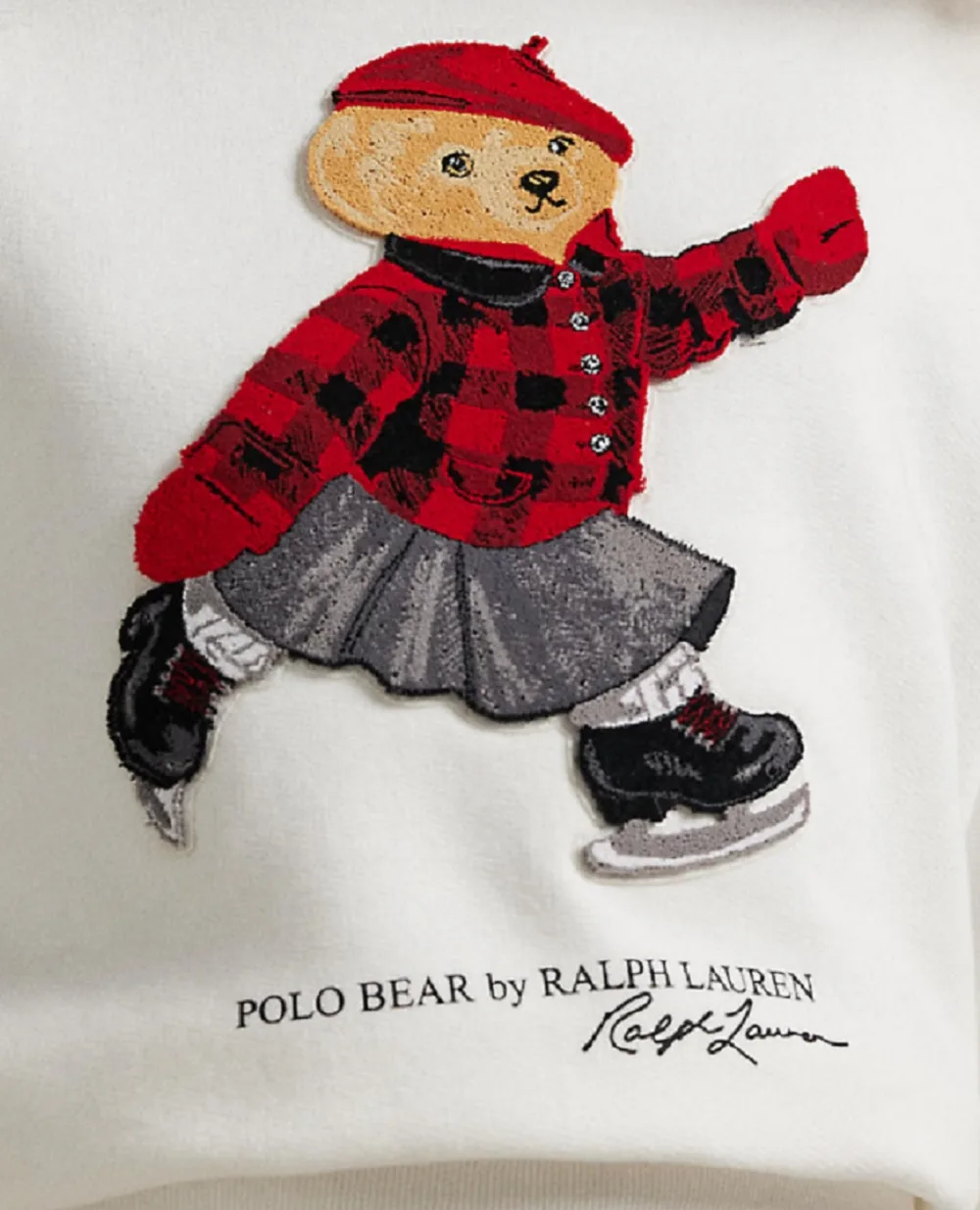 Детский свитшот Polo Bear из флиса Polo Ralph Lauren Kids 313981087001, кремовый цвет • Купить в интернет-магазине Kameron