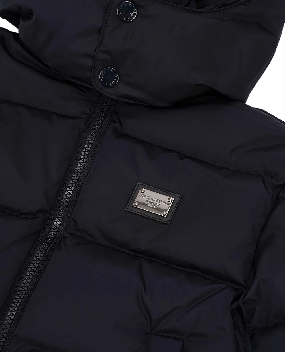 Детский пуховик Dolce&Gabbana Kids L4JB6T-G7NMN-B, черный цвет • Купить в интернет-магазине Kameron