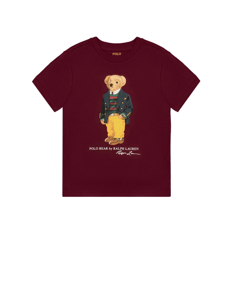 Футболка Polo Ralph Lauren Kids 321853828007, бордовый цвет • Купить в интернет-магазине Kameron