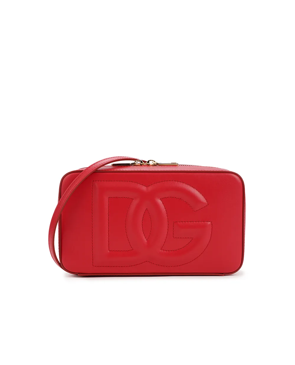 Кожаная сумка DG Logo Small Dolce&Gabbana BB7289-AW576, красный цвет • Купить в интернет-магазине Kameron