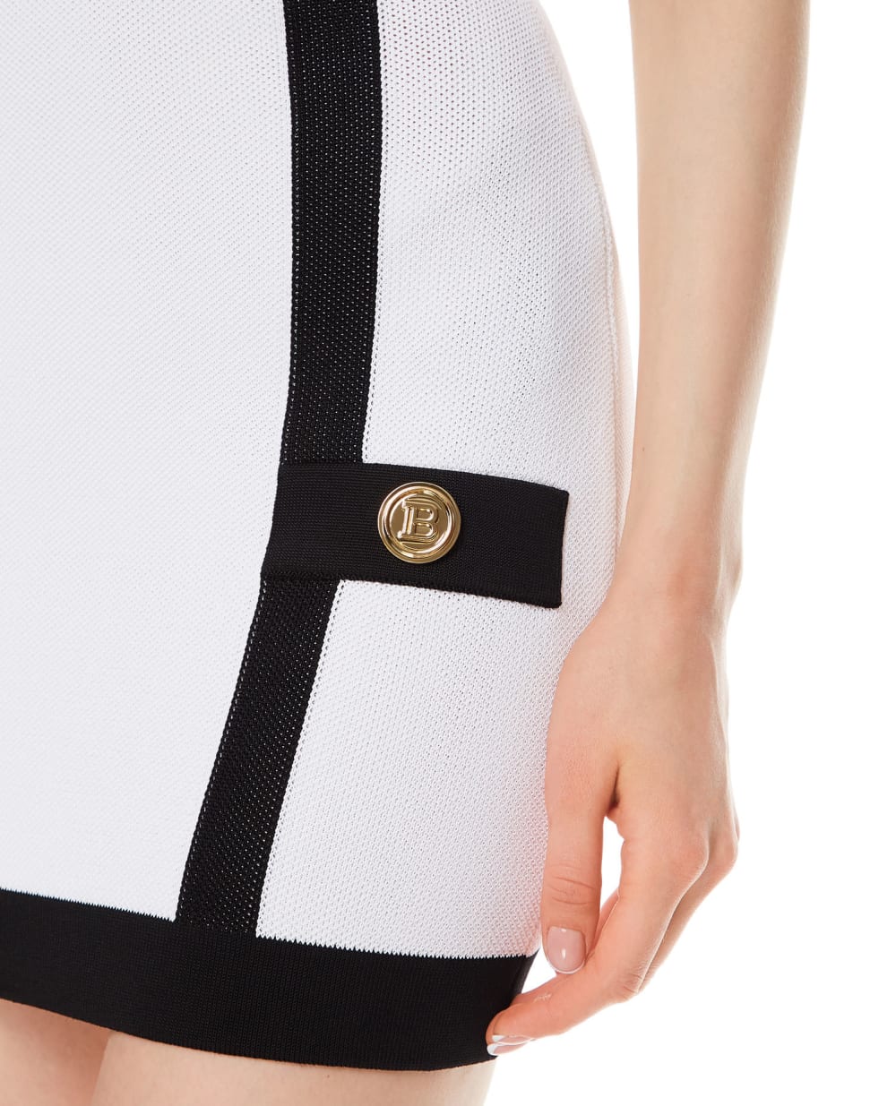 Юбка Balmain VF14011K218, белый цвет • Купить в интернет-магазине Kameron