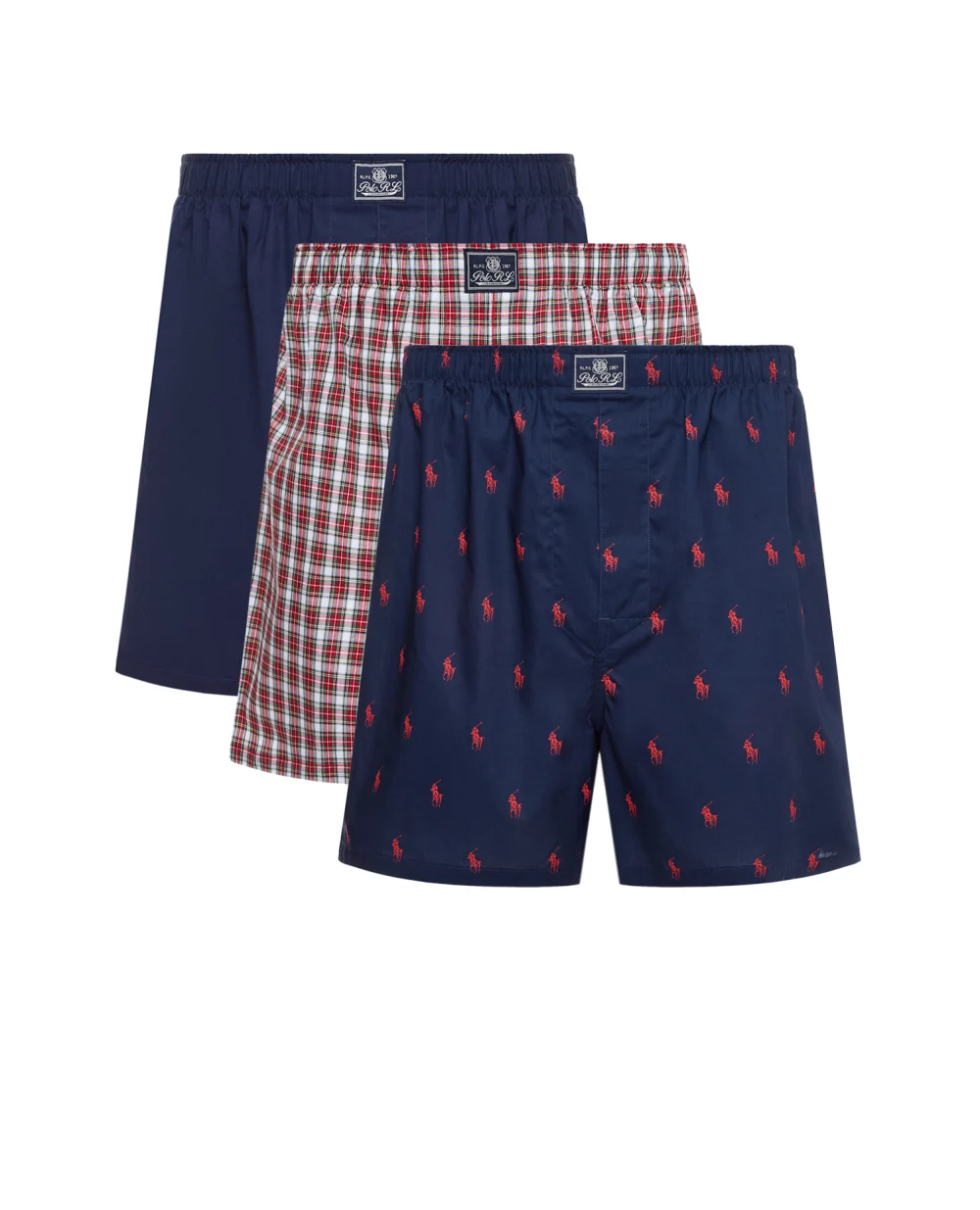 Трусы (3 шт) Polo Ralph Lauren 714830273005, разноцветный цвет • Купить в интернет-магазине Kameron