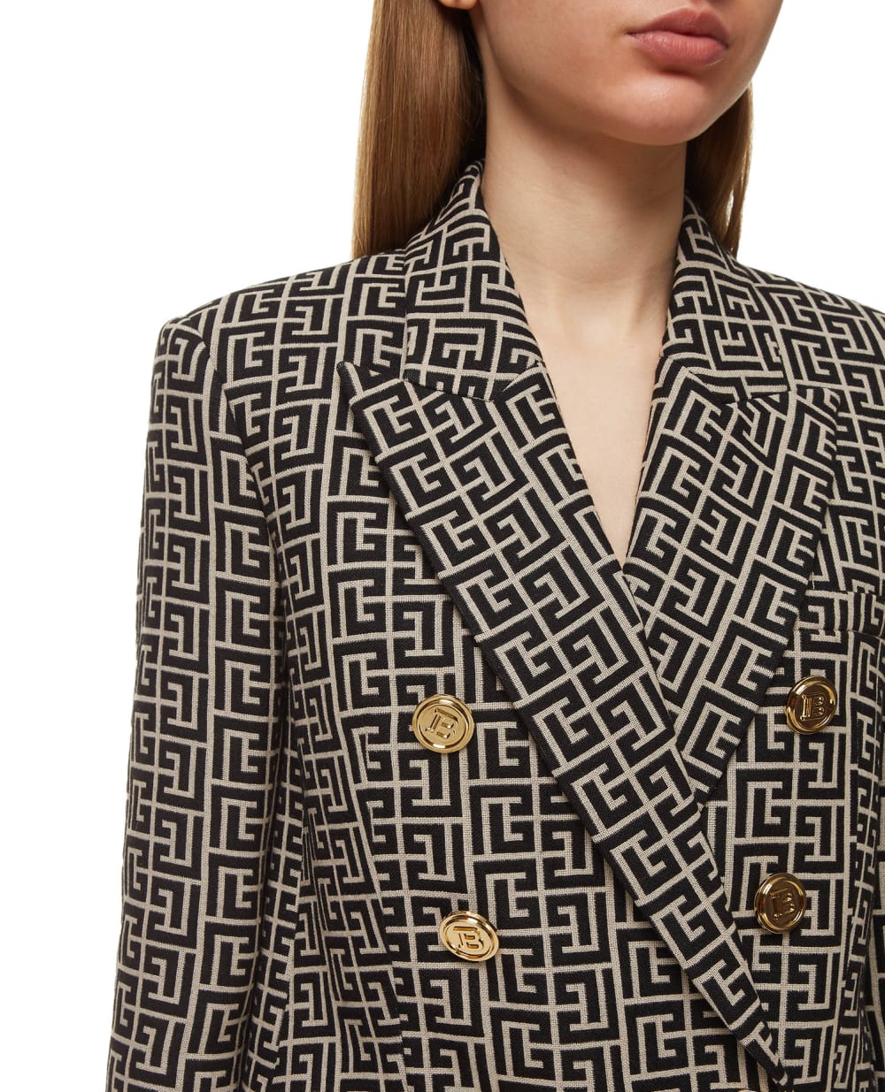 Шерстяной жакет Balmain VF0SH000W126, разноцветный цвет • Купить в интернет-магазине Kameron