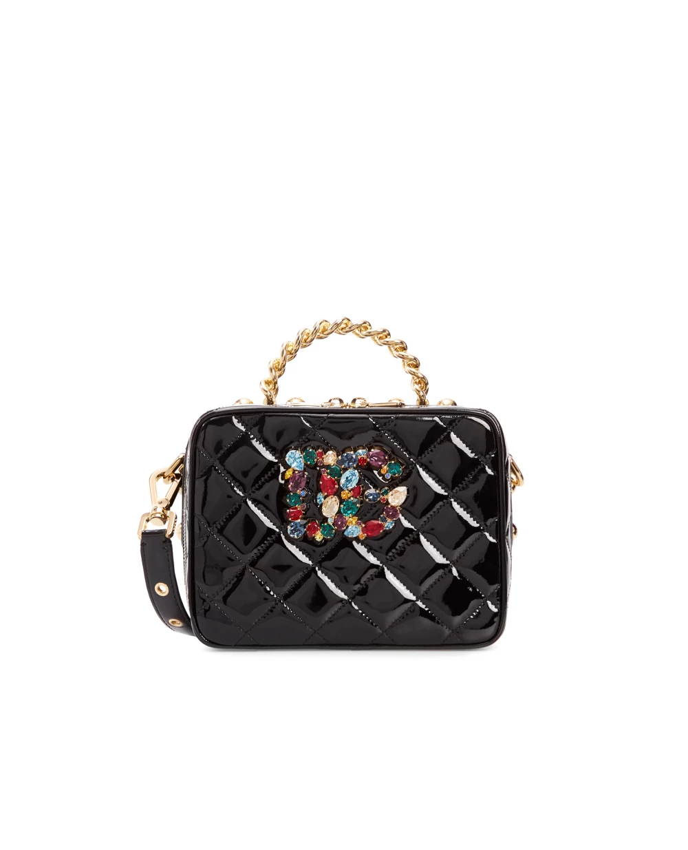 Кожаная сумка 3.5 Dolce&Gabbana BB7092-AY065, черный цвет • Купить в интернет-магазине Kameron