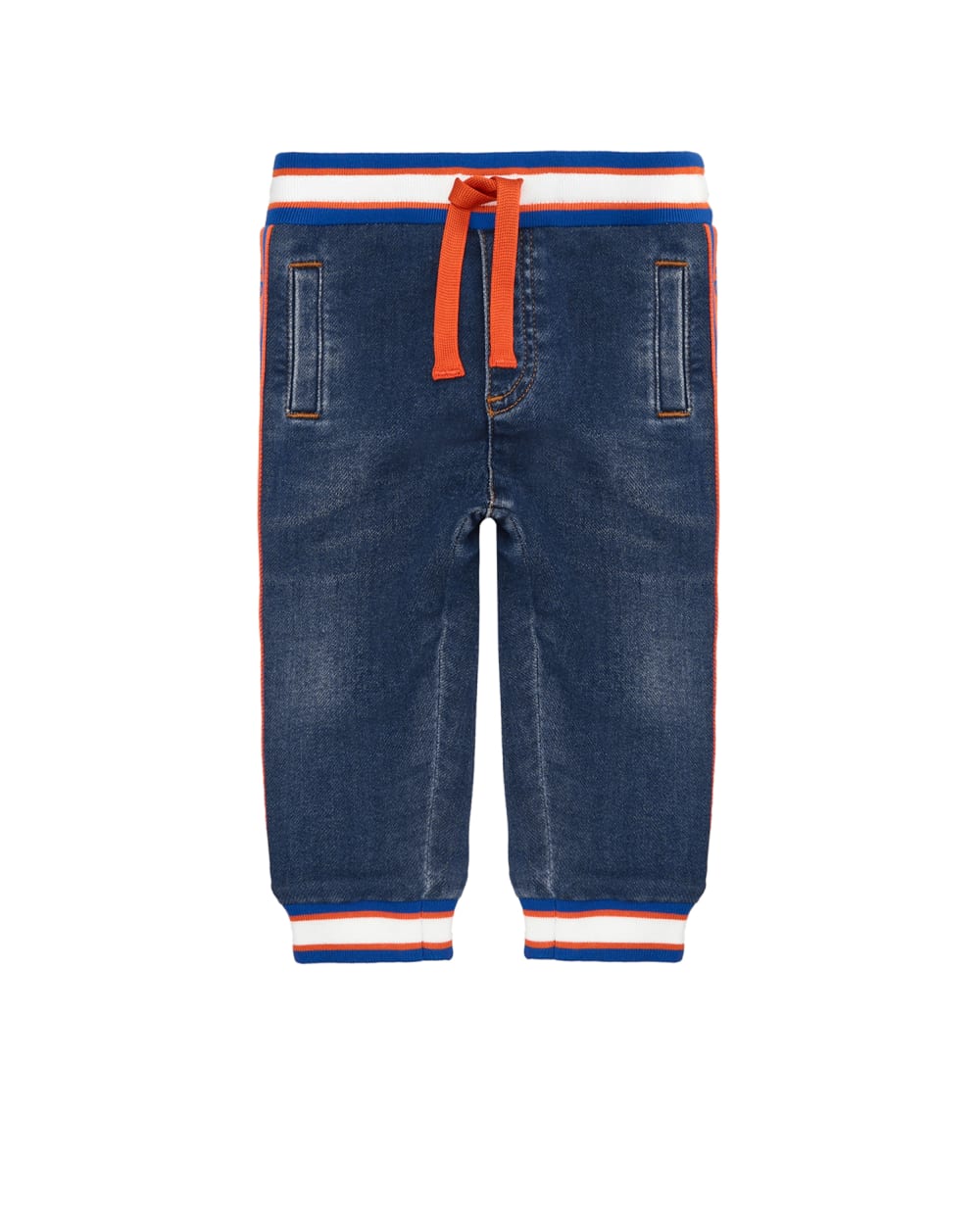 Детские спортивные брюки (костюм) Dolce&Gabbana Kids L1JPFY-G7E4Y, синий цвет • Купить в интернет-магазине Kameron