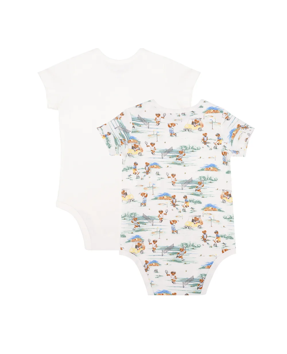 Детское боди Polo Bear (2 шт) Polo Ralph Lauren Kids 320933512001, разноцветный цвет • Купить в интернет-магазине Kameron