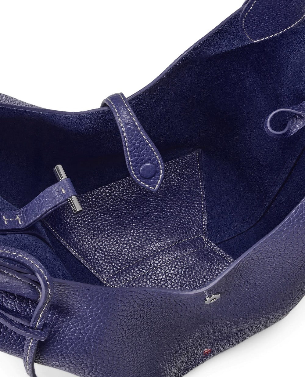 Сумка-тоут Polo Play из телячьей кожи Polo Ralph Lauren 428938031011, синий цвет • Купить в интернет-магазине Kameron