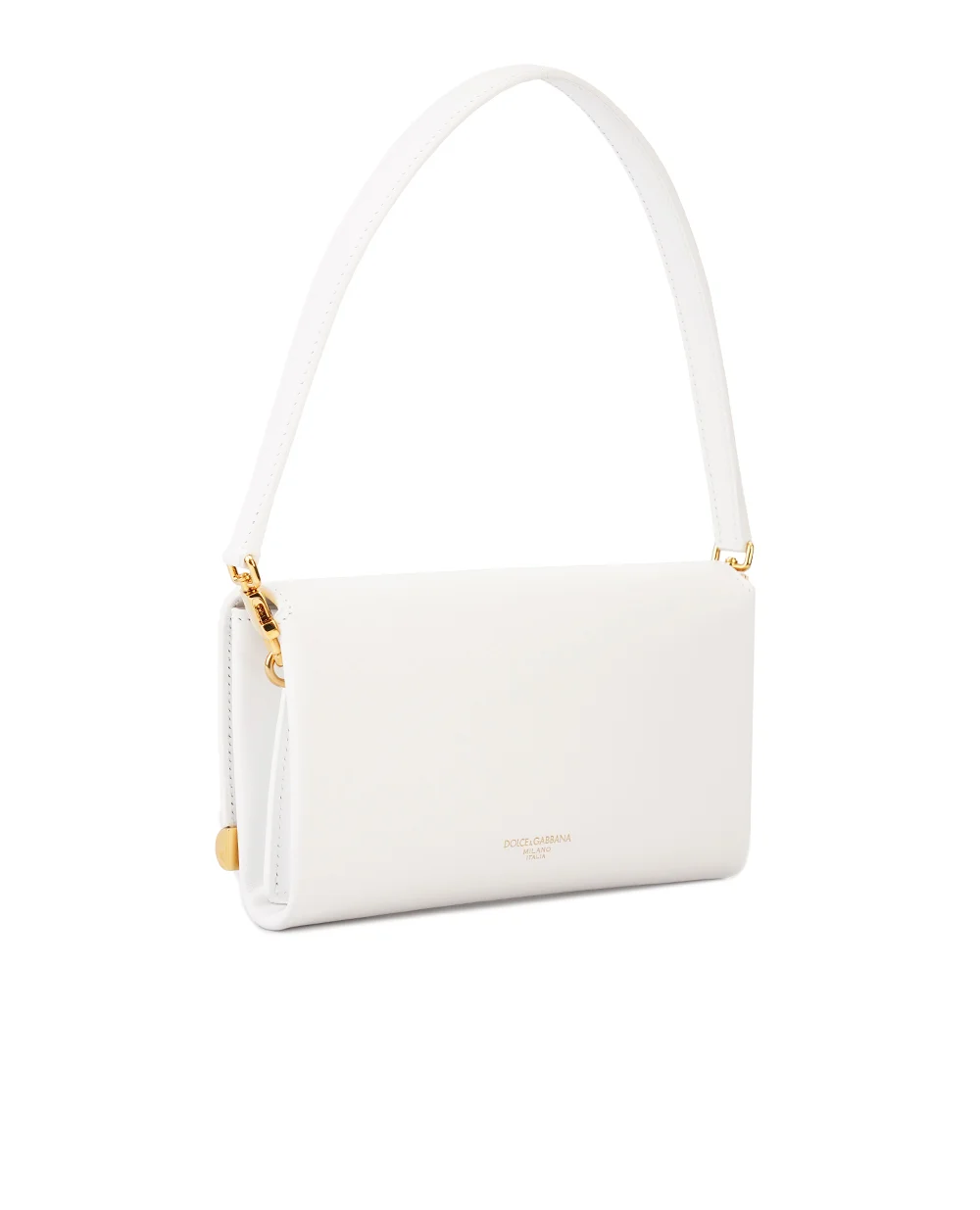 Кожаная сумка Marlene Dolce&Gabbana BB7756-A3G19, белый цвет • Купить в интернет-магазине Kameron