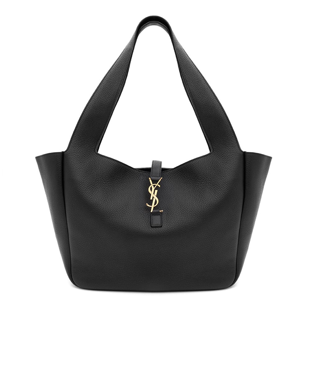 Сумка Le 5 À 7 из зернистой кожи Saint Laurent 763435-AADUU, черный цвет • Купить в интернет-магазине Kameron