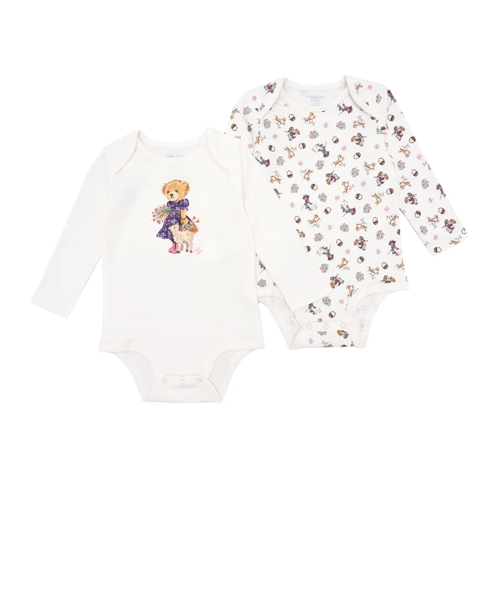 Детское боди Polo Bear (2 шт) Polo Ralph Lauren Kids 310952343001, разноцветный цвет • Купить в интернет-магазине Kameron