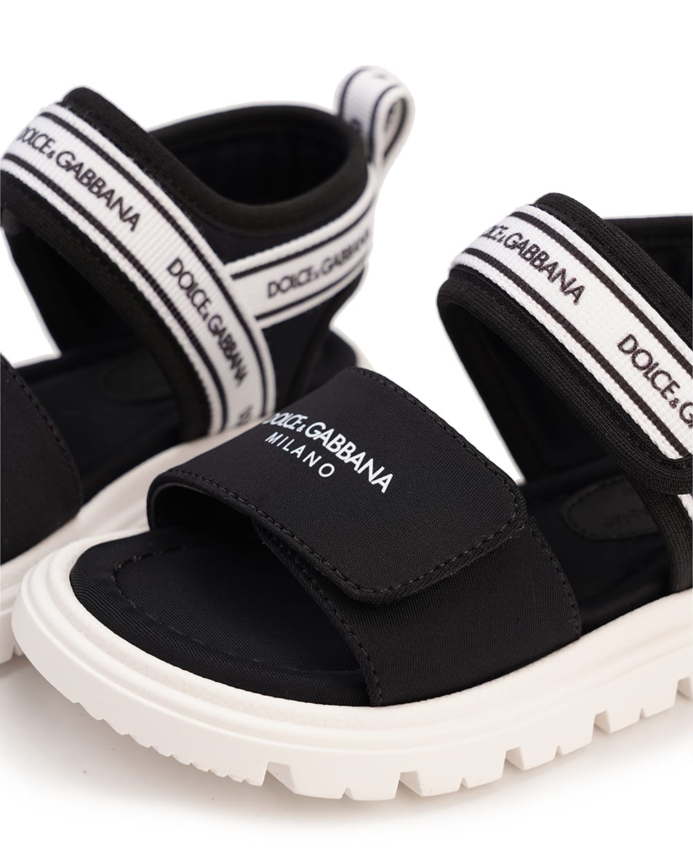 Дитячі сандалі Dolce&Gabbana Kids DL0082-AE928, чорний колір • Купити в інтернет-магазині Kameron
