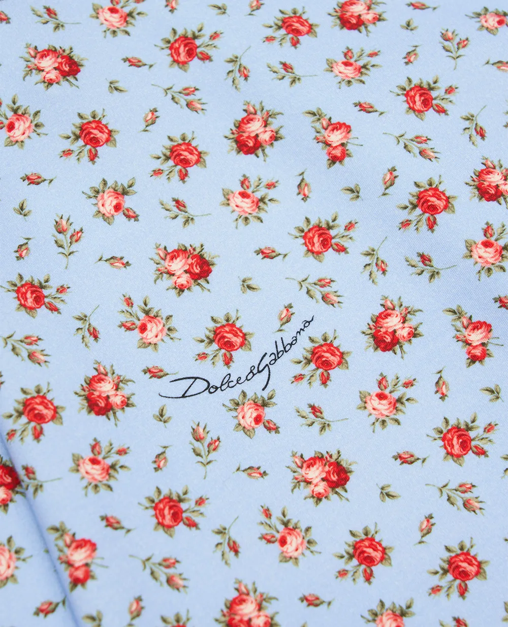 Детская юбка с цветочным принтом Dolce&Gabbana Kids L5JIC2-HSGAI-B, голубой цвет • Купить в интернет-магазине Kameron