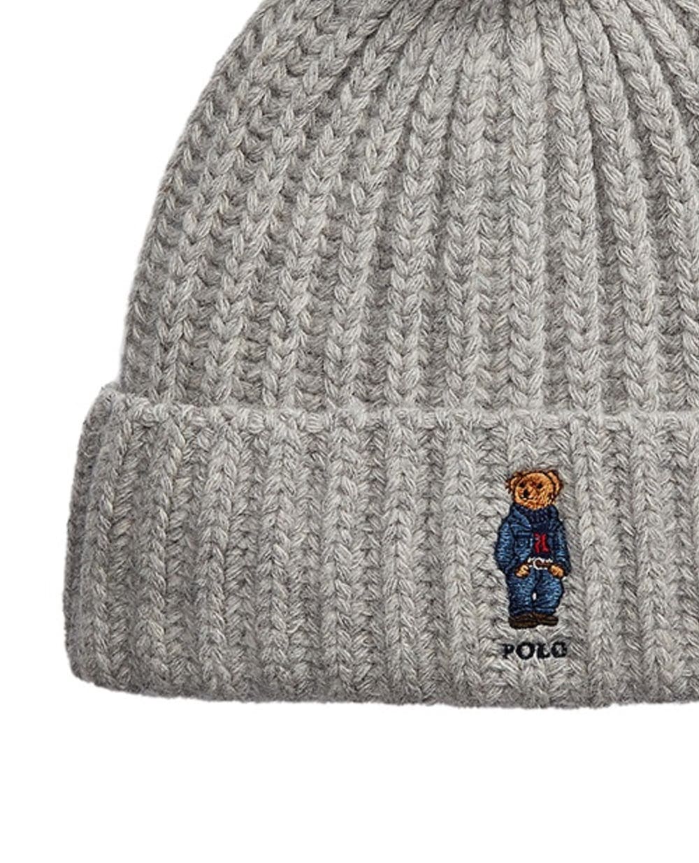 Шапка Polo Bear Polo Ralph Lauren 455936112001, серый цвет • Купить в интернет-магазине Kameron