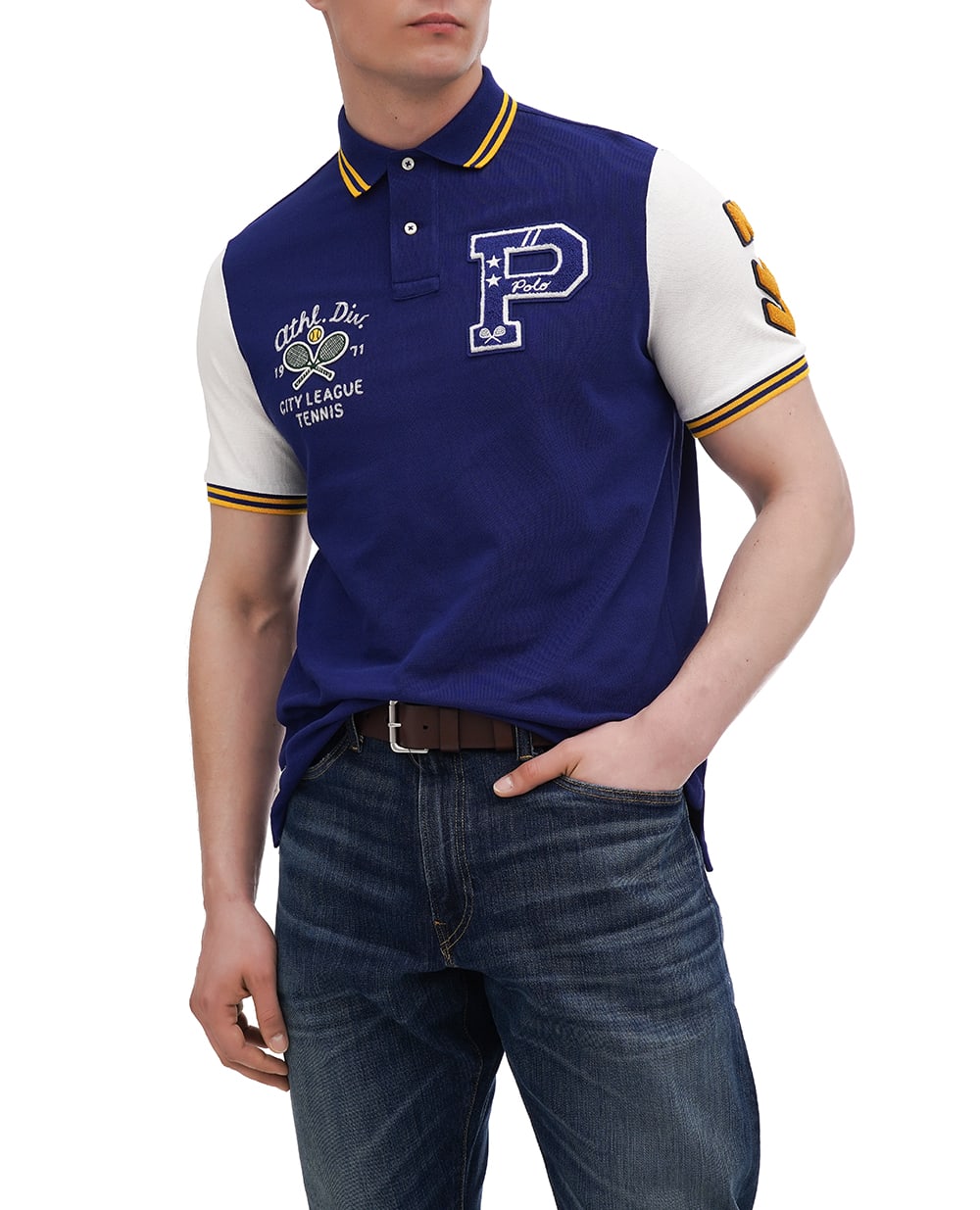 Поло Polo Ralph Lauren 710964978001, синий цвет • Купить в интернет-магазине Kameron