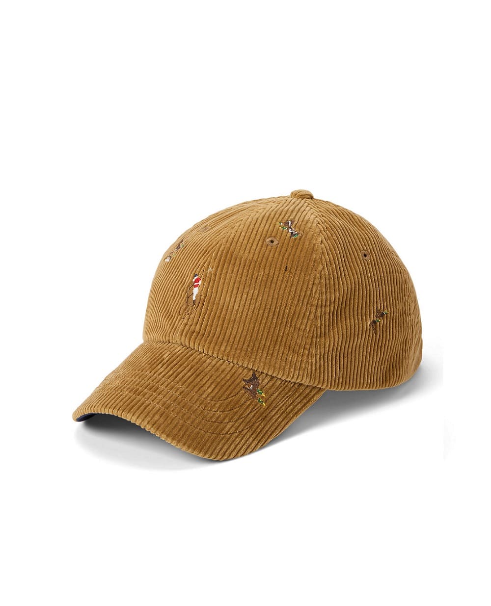 Бейсболка из вельвета Polo Ralph Lauren 710979195001, коричневый цвет • Купить в интернет-магазине Kameron