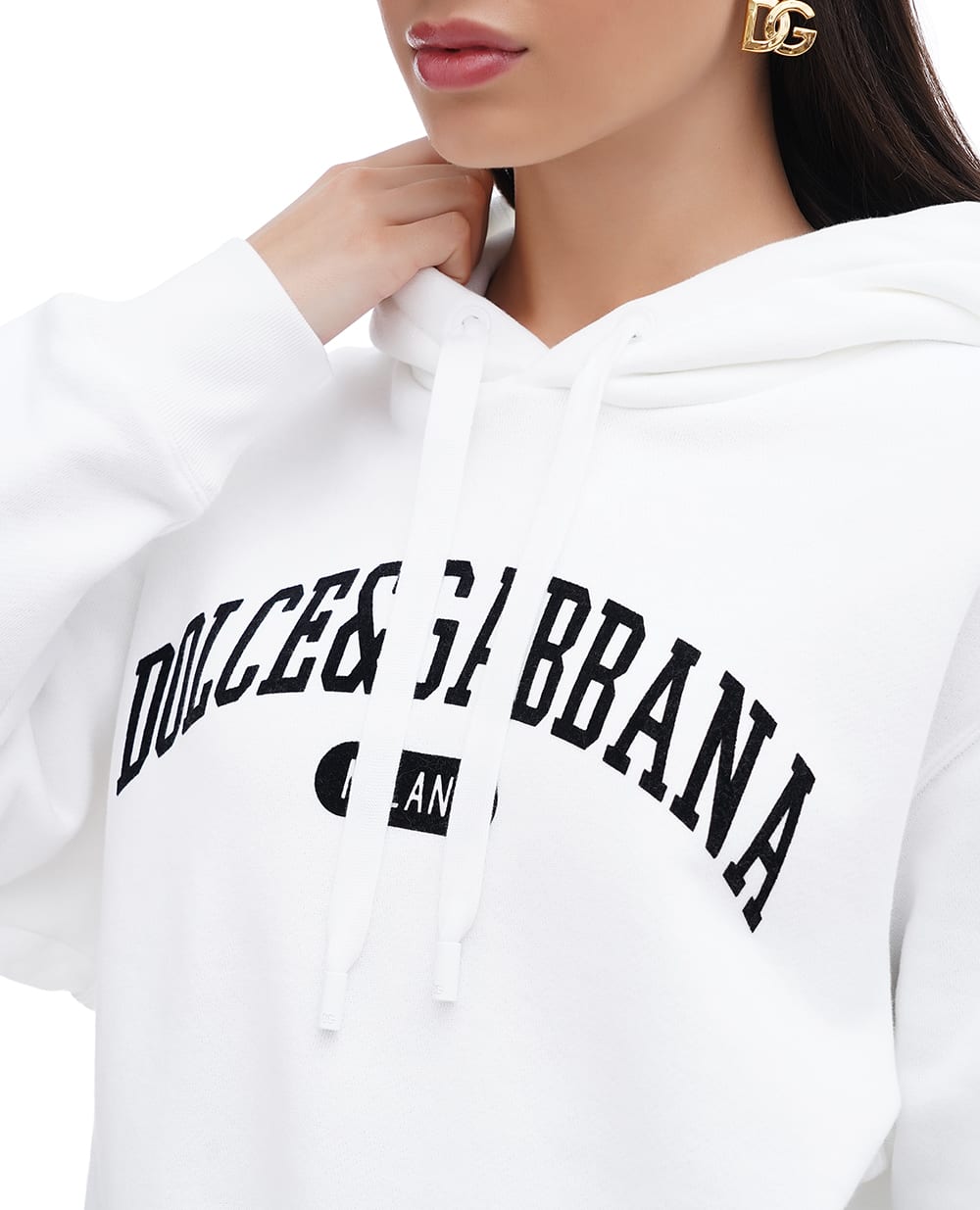 Худи Dolce&Gabbana F9O00T-GDCNU, белый цвет • Купить в интернет-магазине Kameron