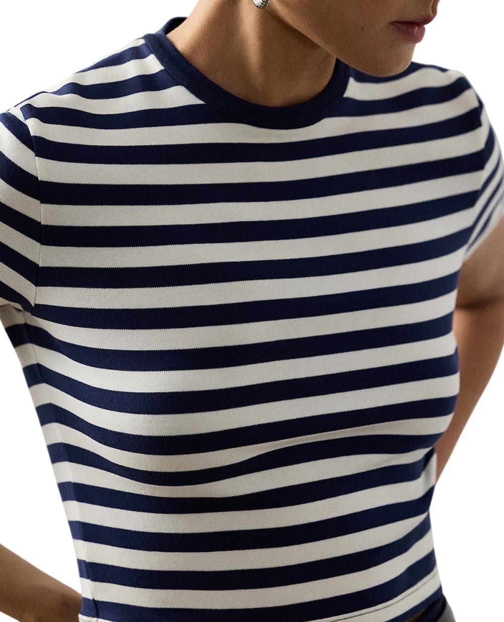 Футболка Robbin в полоску Ralph Lauren Collection 290P09830001, темно-синий цвет • Купить в интернет-магазине Kameron