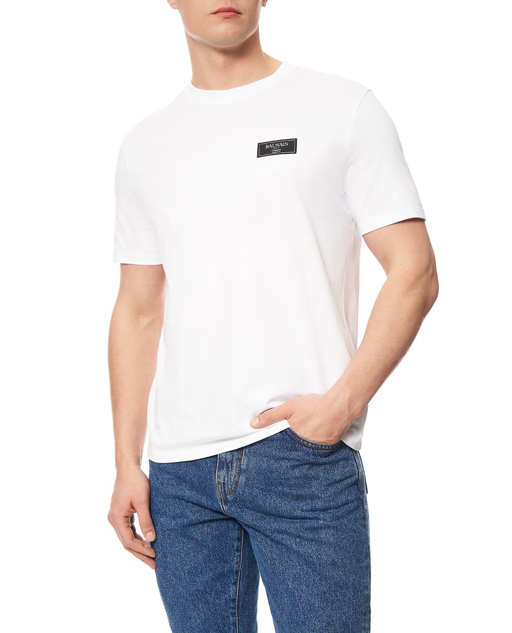 Футболка Balmain FH1EG000BC91, білий колір • Купити в інтернет-магазині Kameron