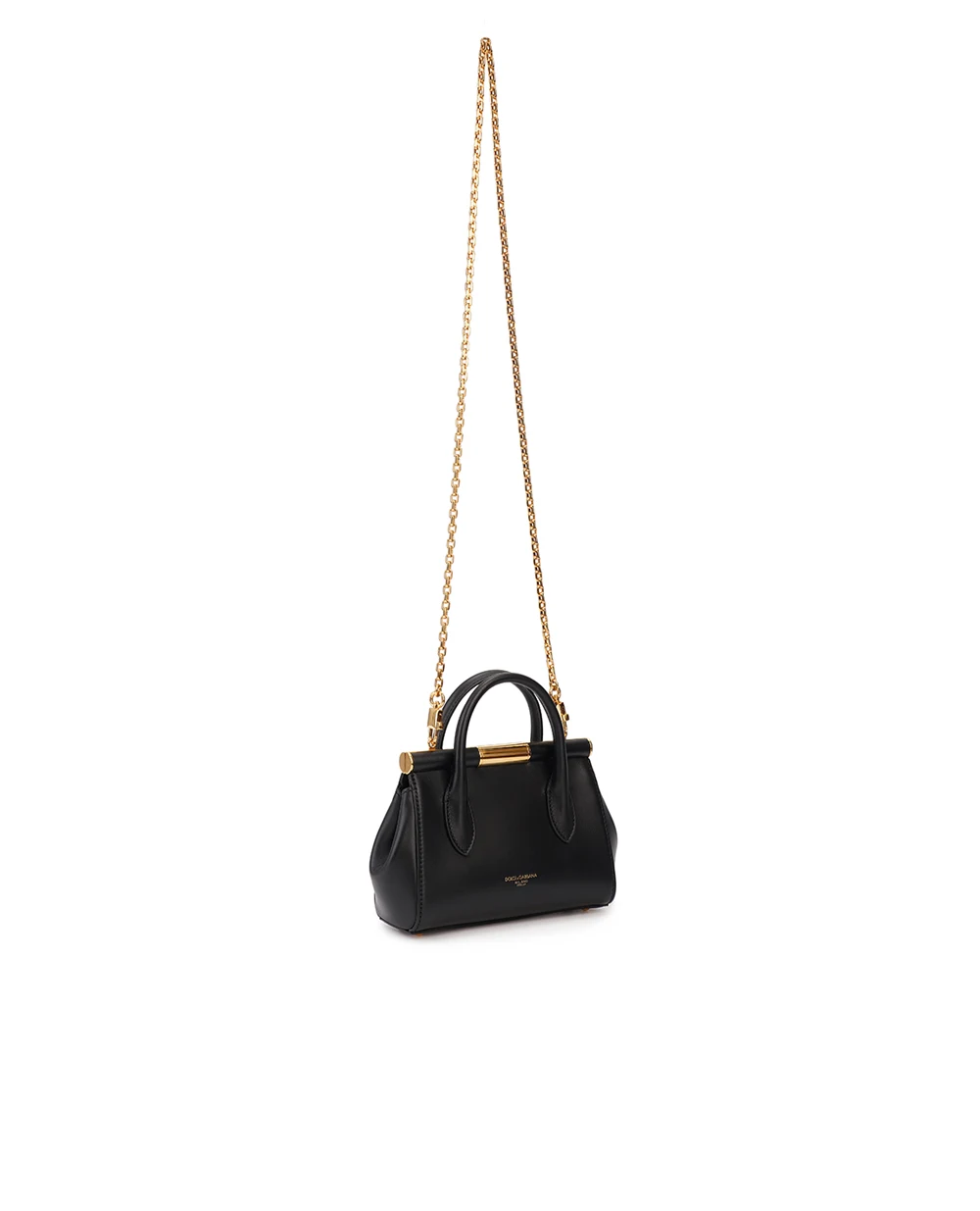 Кожаная сумка Marlene Mini Dolce&Gabbana BB7744-A3G19, черный цвет • Купить в интернет-магазине Kameron