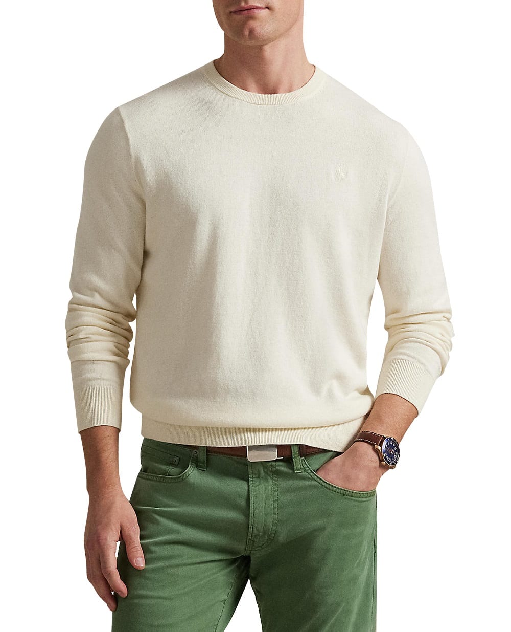 Пуловер Polo Ralph Lauren 710973589005, білий колір • Купити в інтернет-магазині Kameron