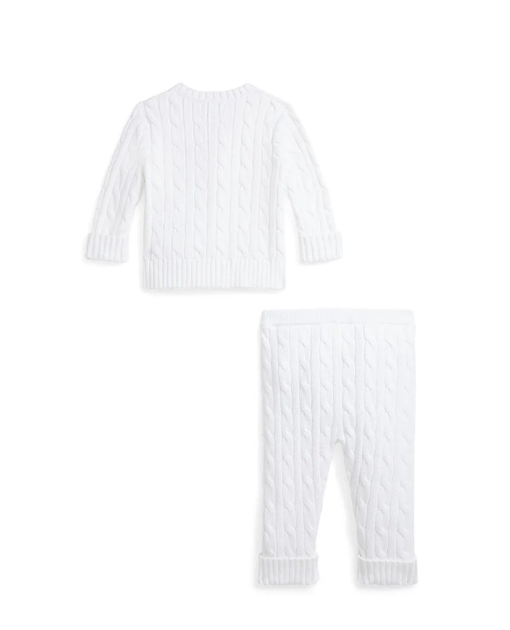 Детский костюм (кардигана, брюк) Polo Ralph Lauren Kids 320966889004, белый цвет • Купить в интернет-магазине Kameron
