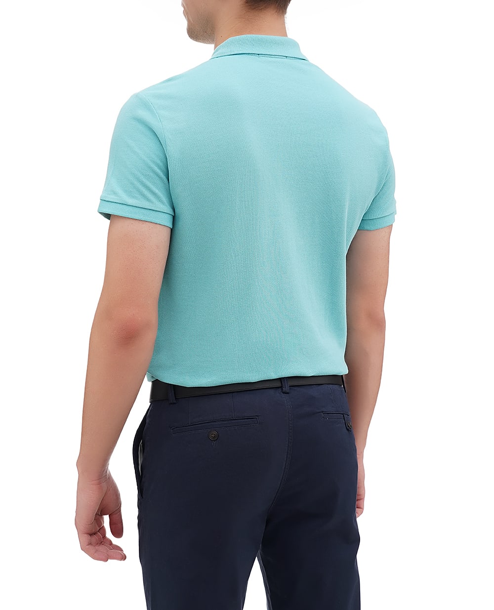 Поло Mesh Polo Ralph Lauren 710680784407, бирюзовый цвет • Купить в интернет-магазине Kameron