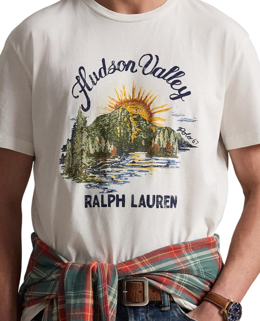 Футболка Polo Ralph Lauren 710P04881004, белый цвет • Купить в интернет-магазине Kameron