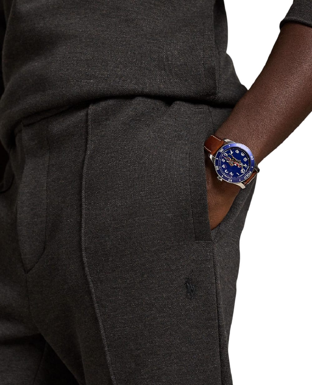 Спортивні штани (костюм) Polo Ralph Lauren 710B13640001, сірий колір • Купити в інтернет-магазині Kameron
