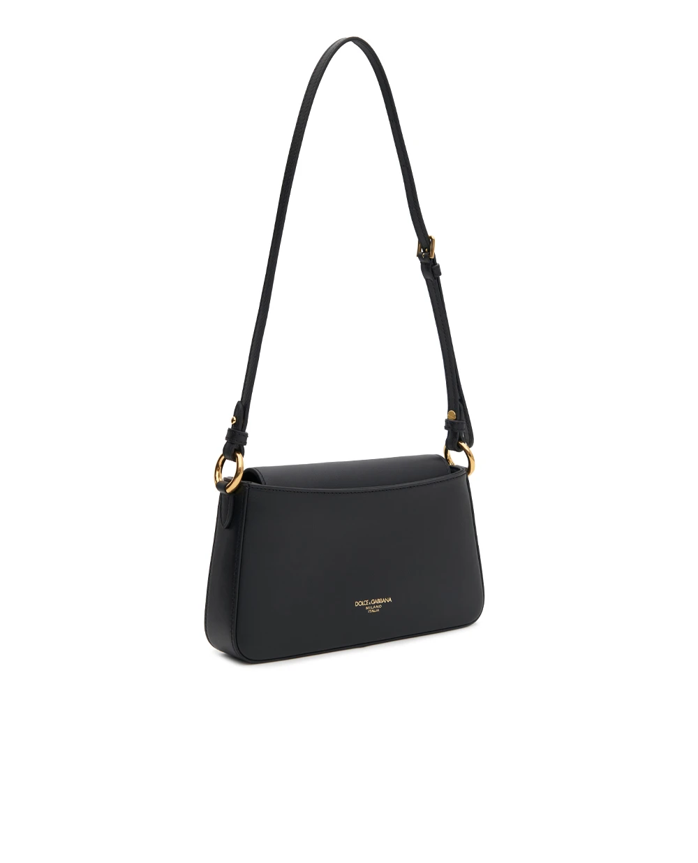 Сумка из телячьей кожи Dolce&Gabbana BI3466-AK274, черный цвет • Купить в интернет-магазине Kameron