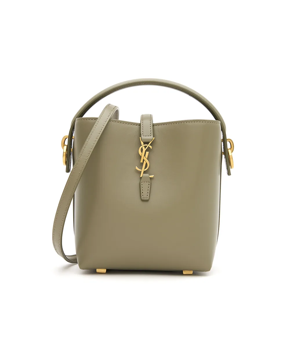 Кожаная сумка Le 37 Mini Saint Laurent 765870-2R20W, хаки цвет • Купить в интернет-магазине Kameron