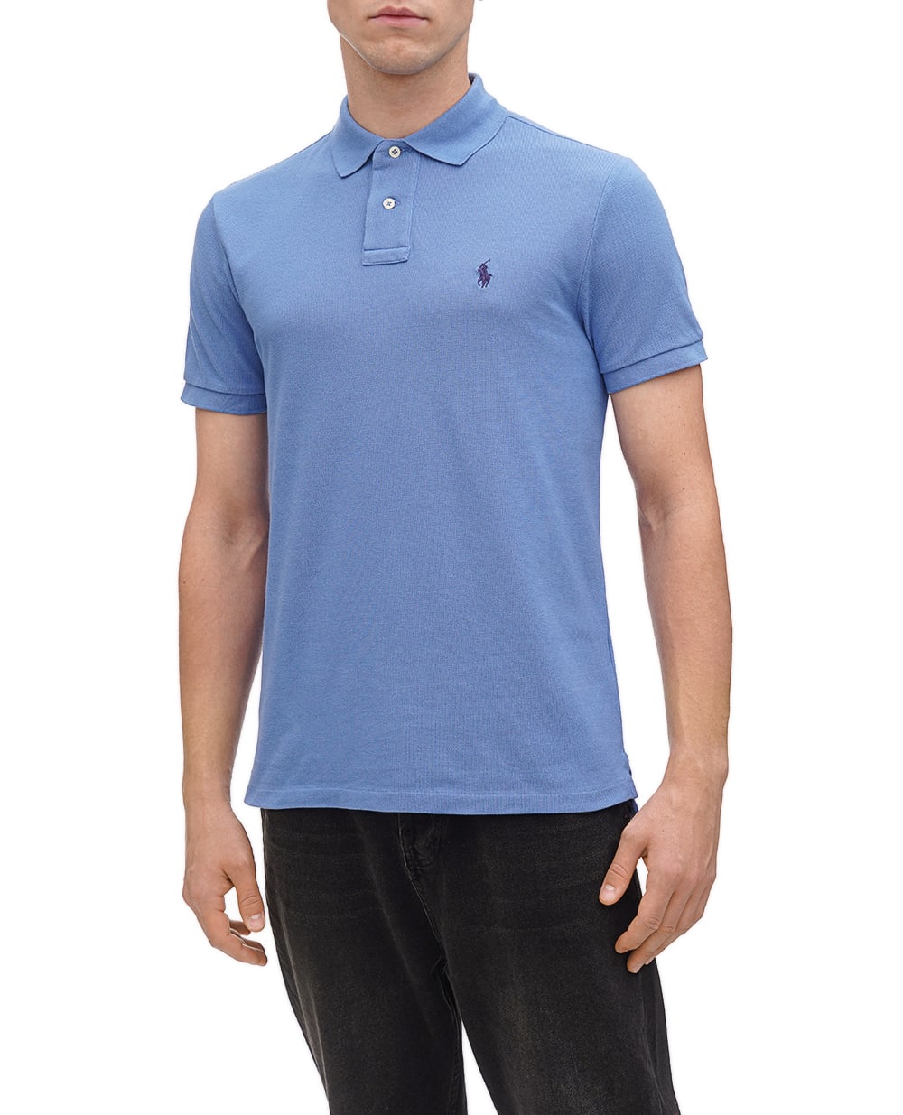 Поло Mesh Polo Ralph Lauren 710680784325, голубой цвет • Купить в интернет-магазине Kameron