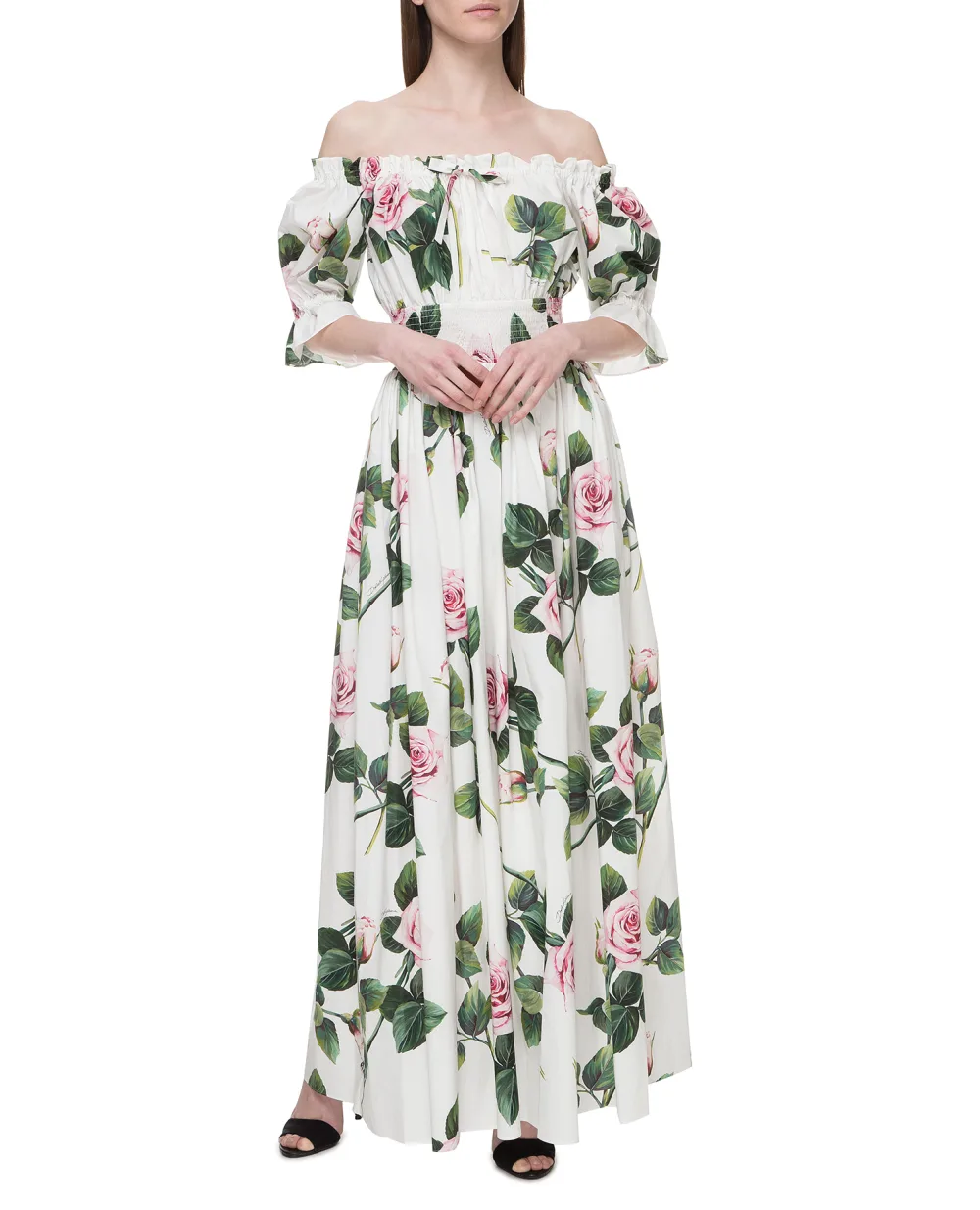 Платье Dolce&Gabbana F6H9BT-HS5FZ, белый цвет • Купить в интернет-магазине Kameron
