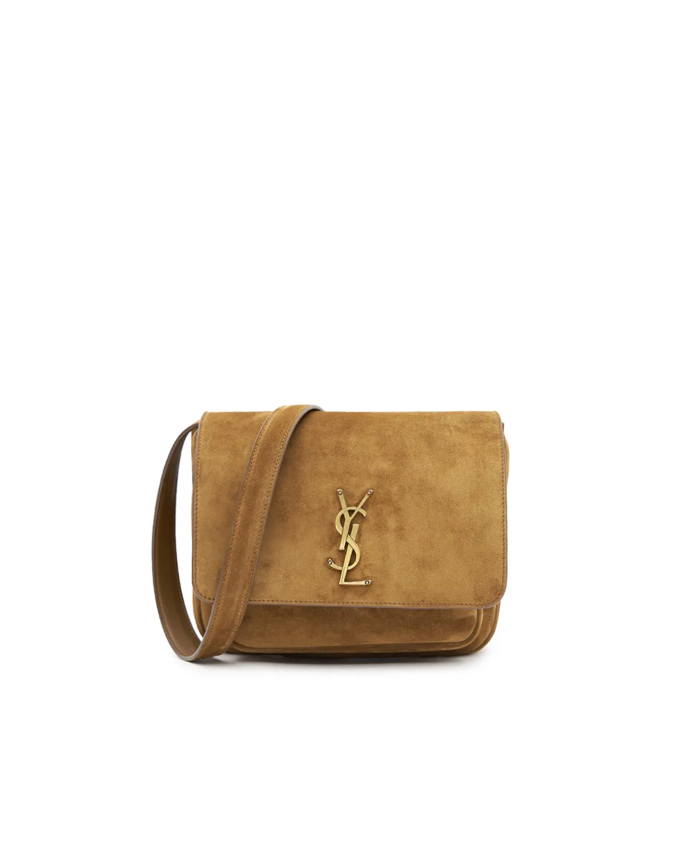 Сумка NIKI из замши Saint Laurent 718556-1U80W, коричневый цвет • Купить в интернет-магазине Kameron