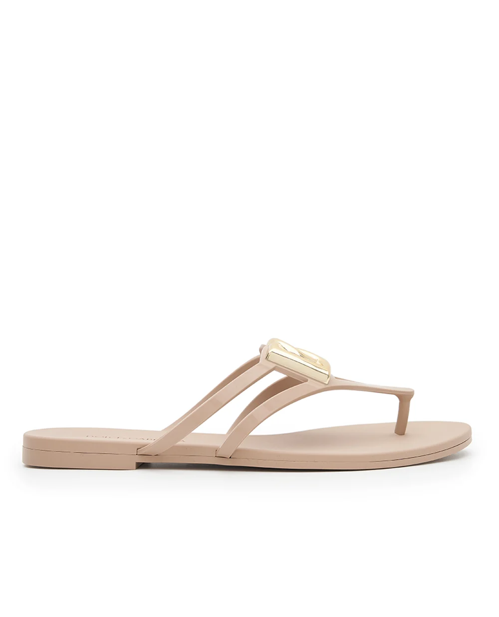 Шлепанцы с логотипом Dolce&Gabbana CW2418-AY817, бежевый цвет • Купить в интернет-магазине Kameron