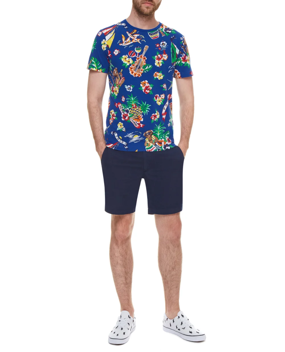 Футболка Polo Ralph Lauren 710829182001, синий цвет • Купить в интернет-магазине Kameron