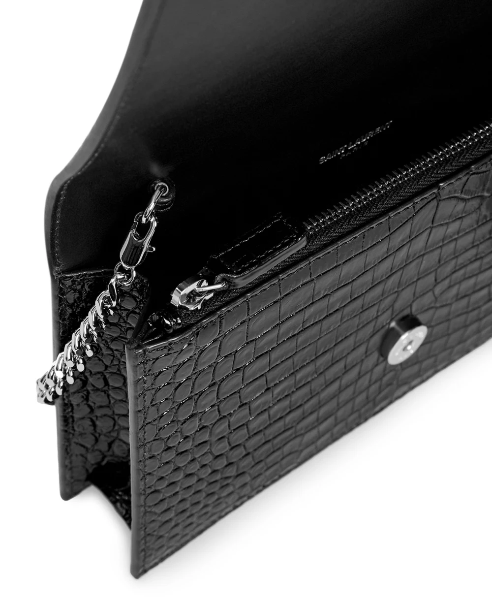Кожаная сумка Saint Laurent 452159-DND1N-, черный цвет • Купить в интернет-магазине Kameron