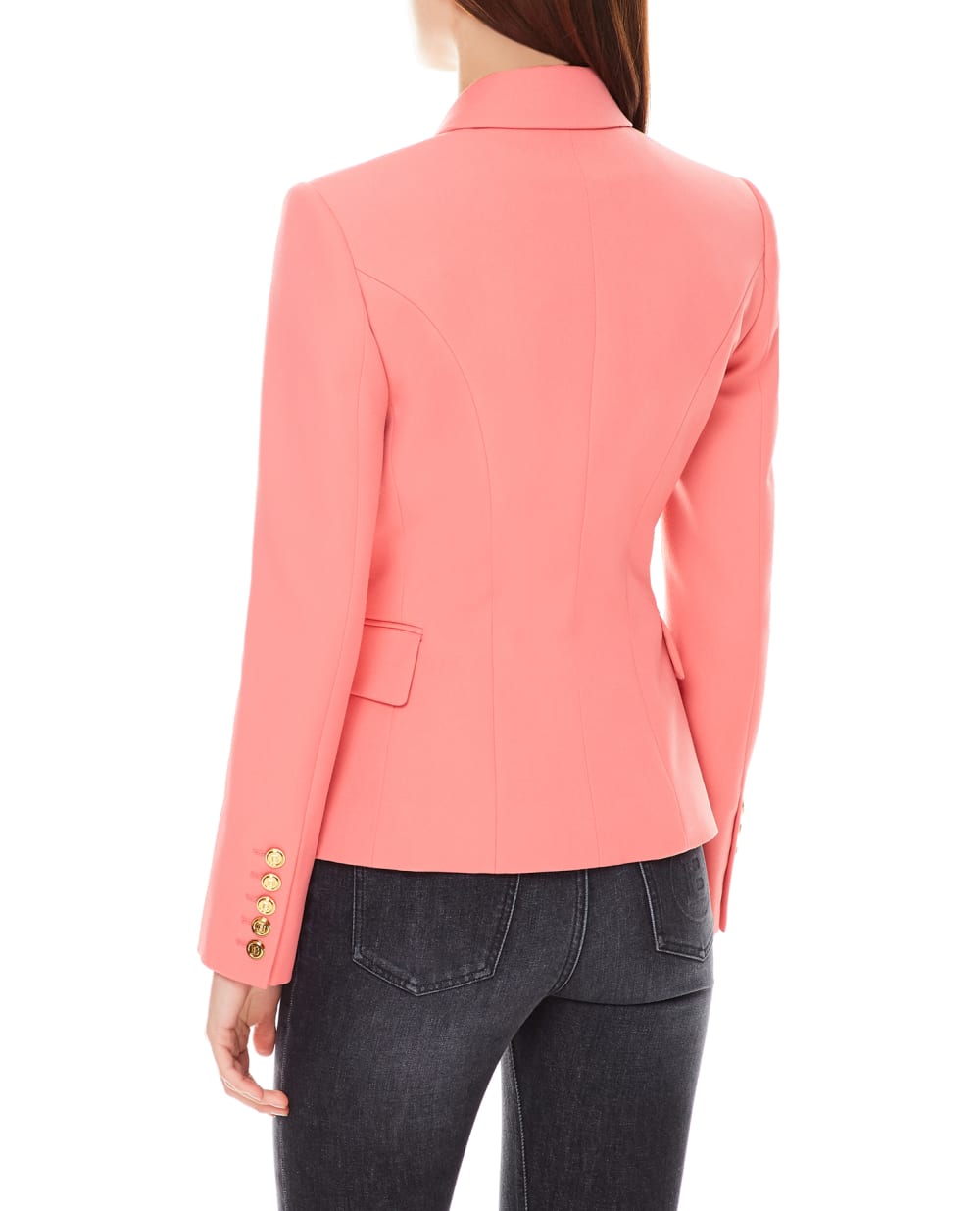 Шерстяной жакет Balmain XF1SG002WB05, розовый цвет • Купить в интернет-магазине Kameron