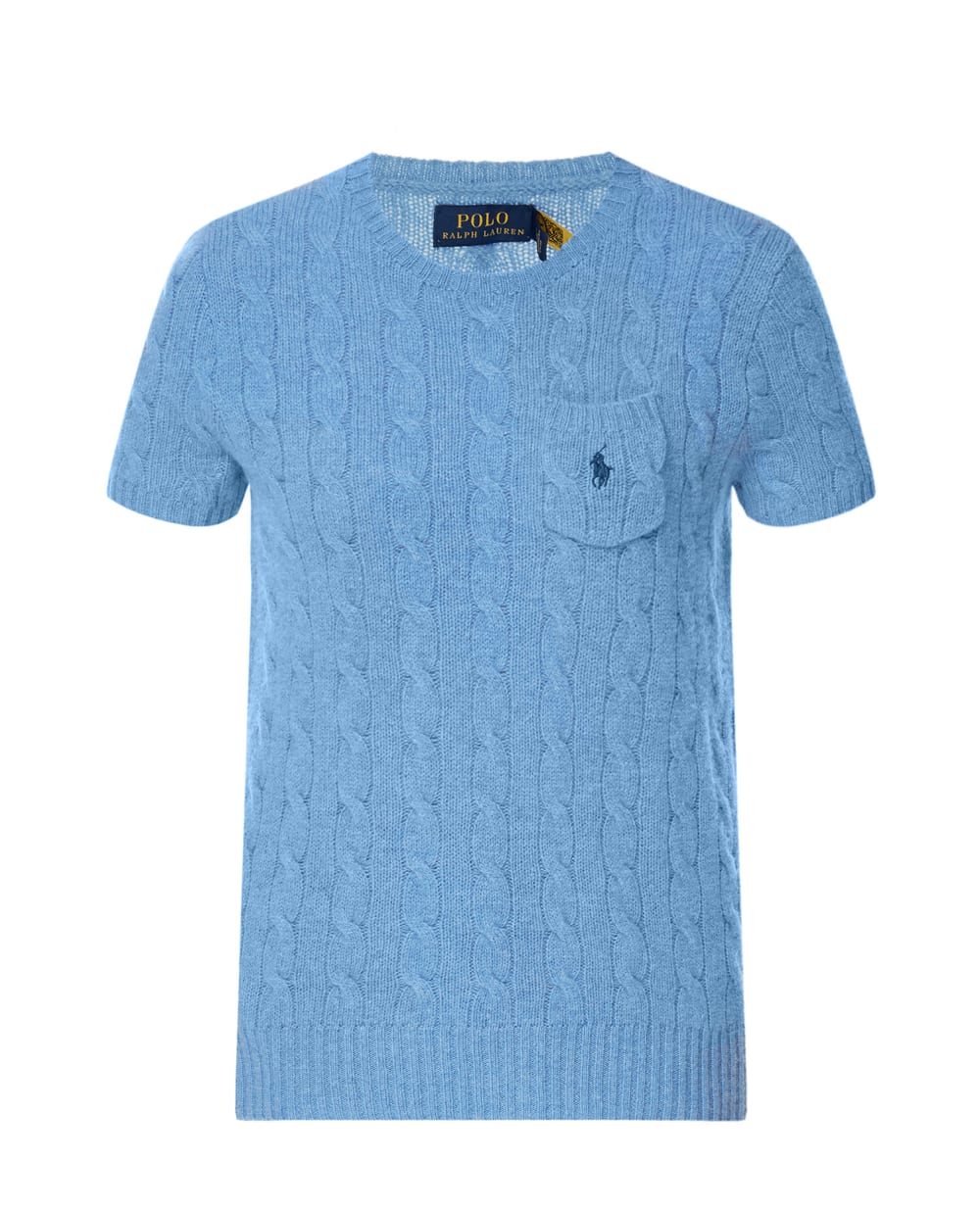 Шерстяной джемпер Polo Ralph Lauren 211873374002, голубой цвет • Купить в интернет-магазине Kameron