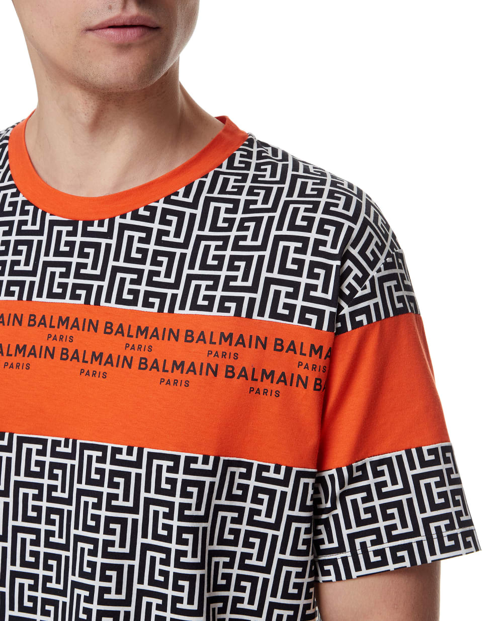 Футболка Balmain XH1EG010BB18, разноцветный цвет • Купить в интернет-магазине Kameron