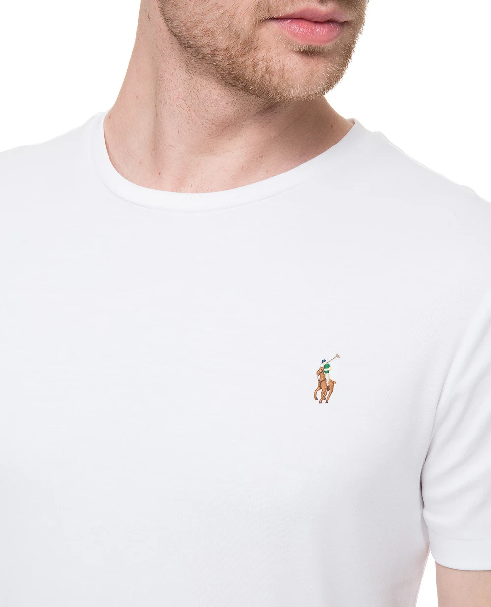 Футболка Polo Ralph Lauren 710740727002, белый цвет • Купить в интернет-магазине Kameron