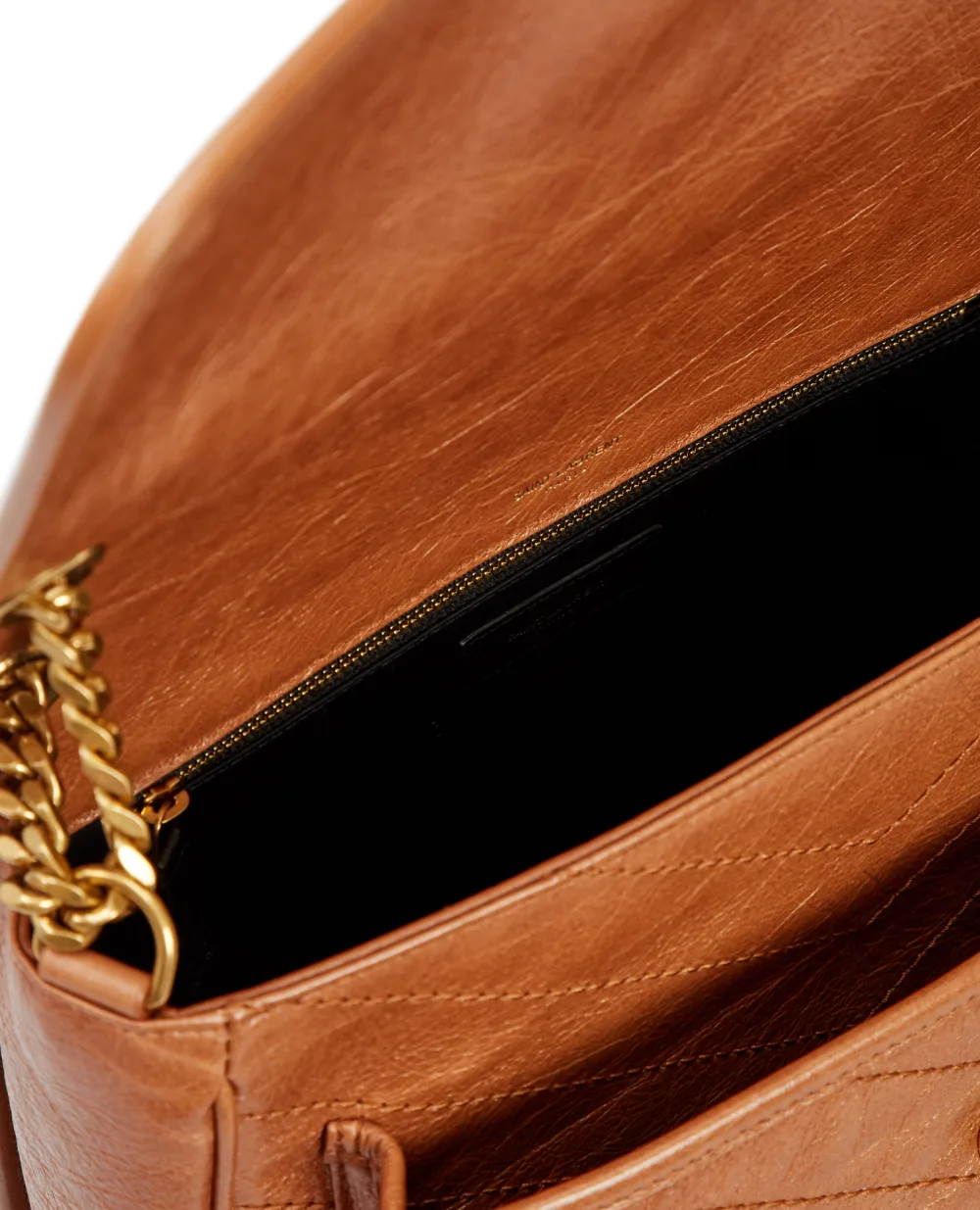 Кожаная сумка Niki medium Saint Laurent 633158-1YG07-, рыжий цвет • Купить в интернет-магазине Kameron