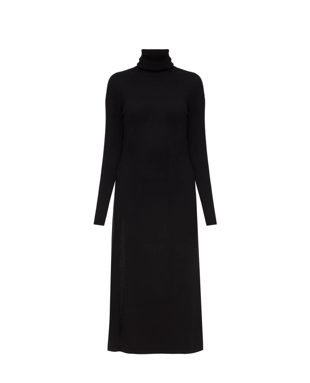 Кашемировое платье Saint Laurent 712841-YALL2, черный цвет • Купить в интернет-магазине Kameron